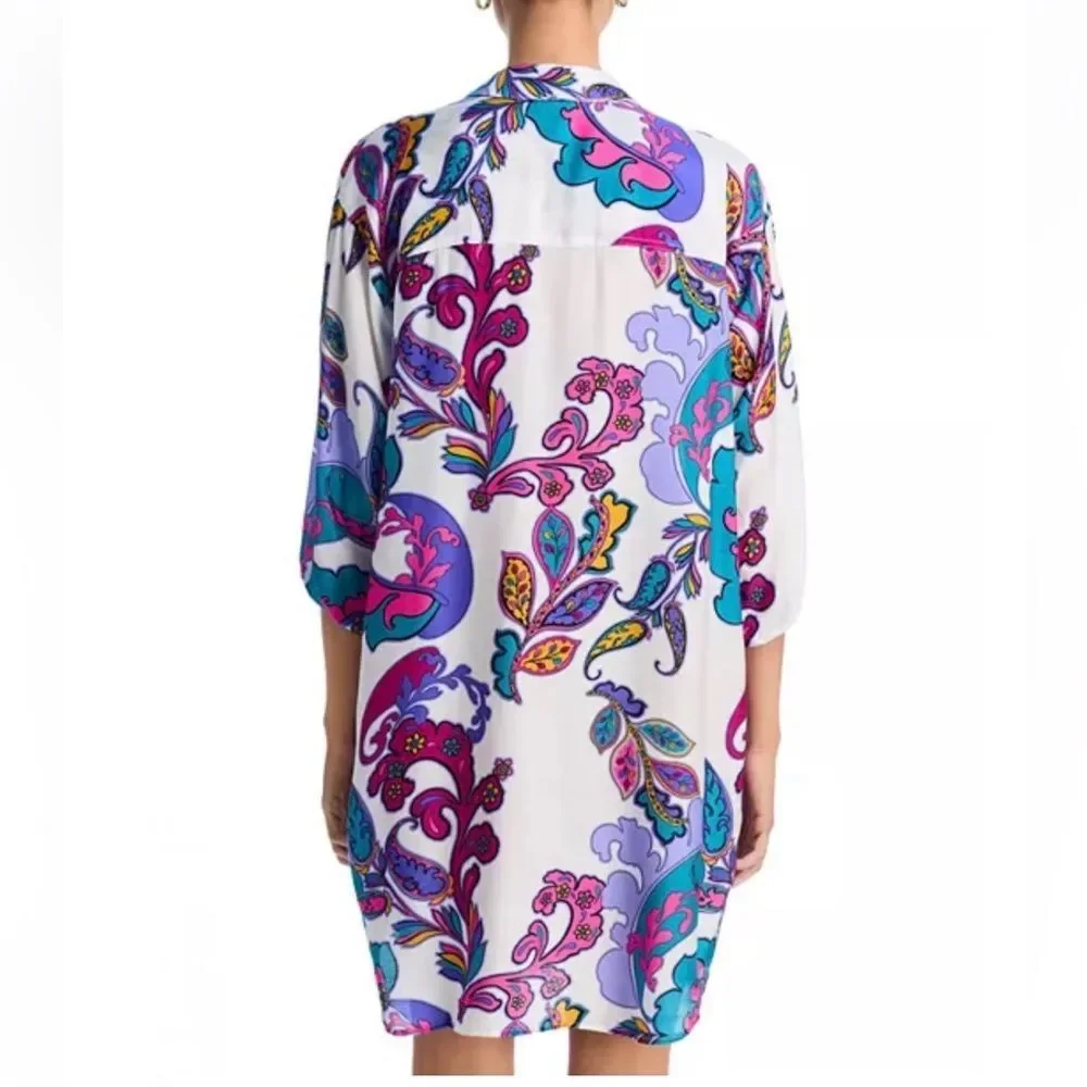 Johnny Was Paisley Cover-Up Shirt